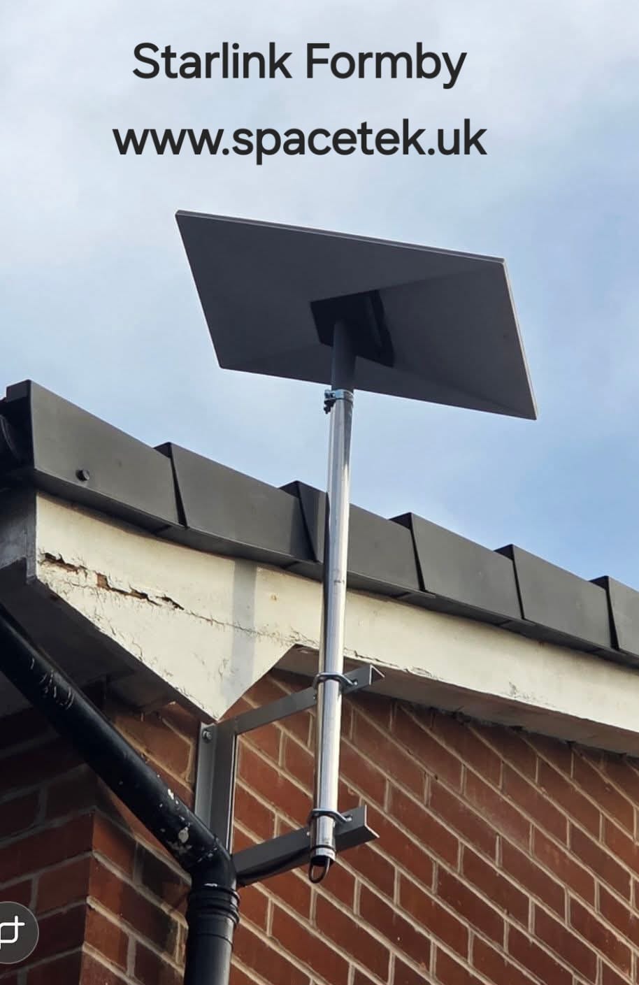 Starlink installation in Formby by SpaceTek UK