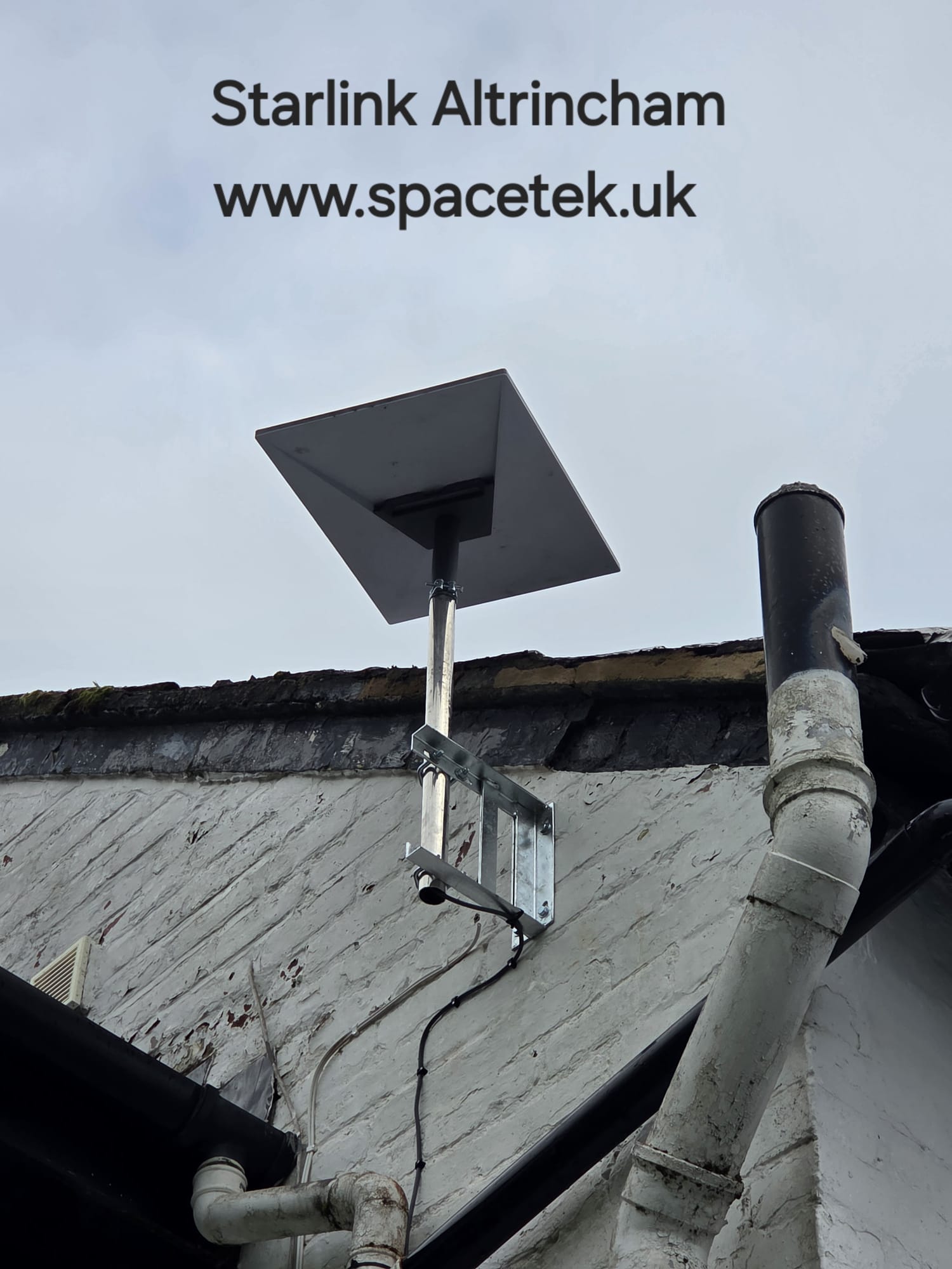 Starlink installation in Altrincham by SpaceTek UK