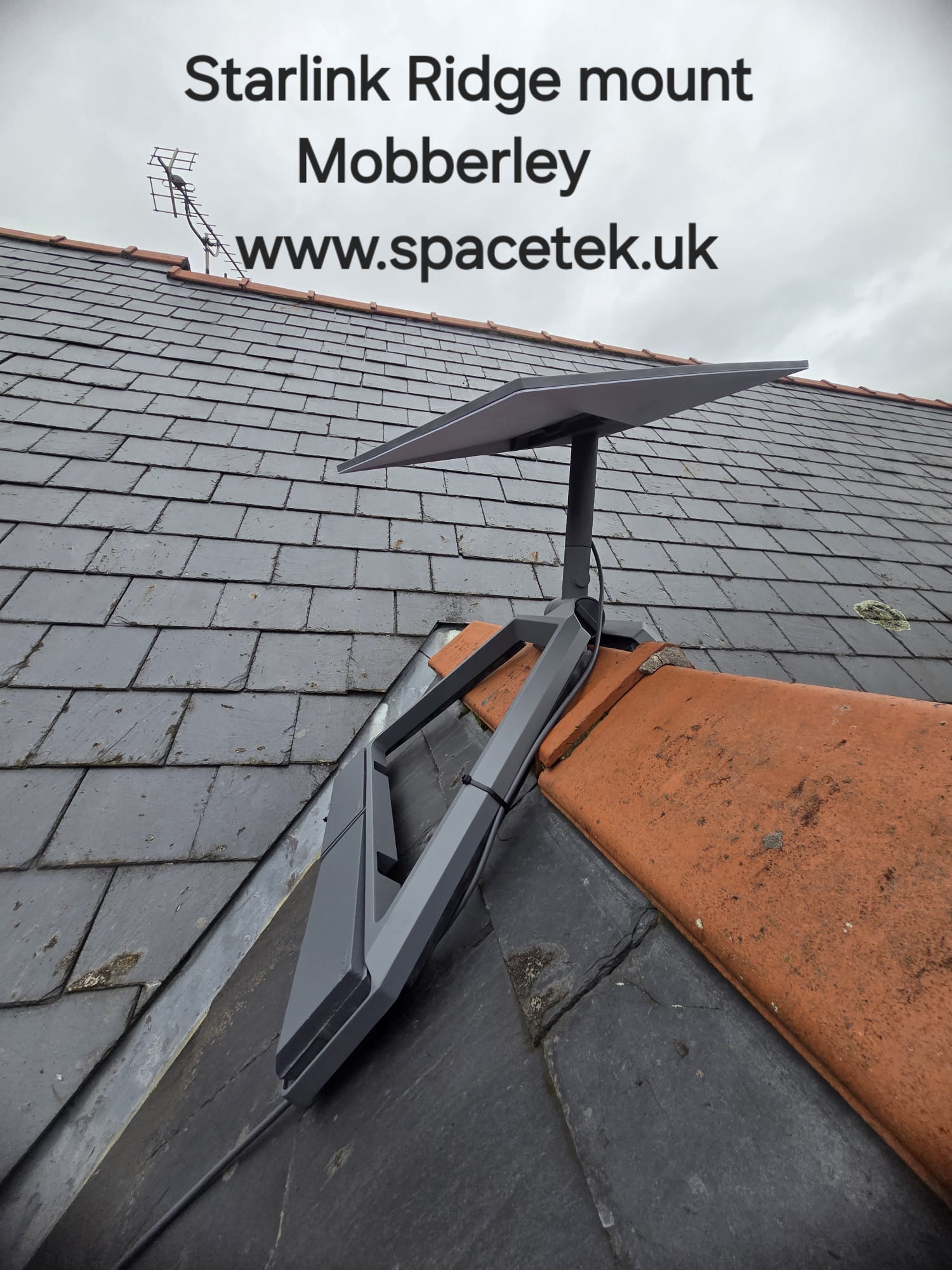Starlink installation in Mobberley by SpaceTek UK