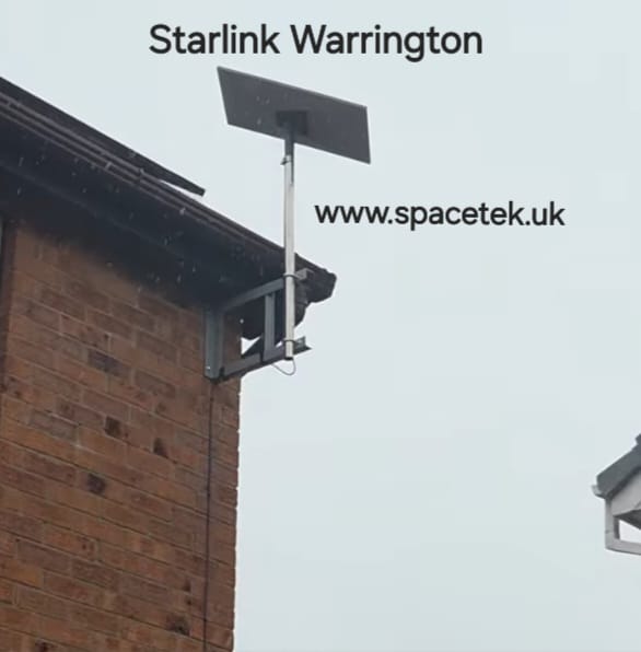 Starlink installation in Warrington by SpaceTek UK